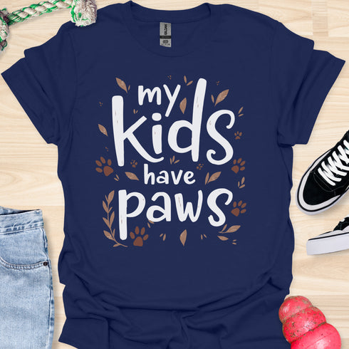 My kids have paws - V2 - Forest T-Shirt